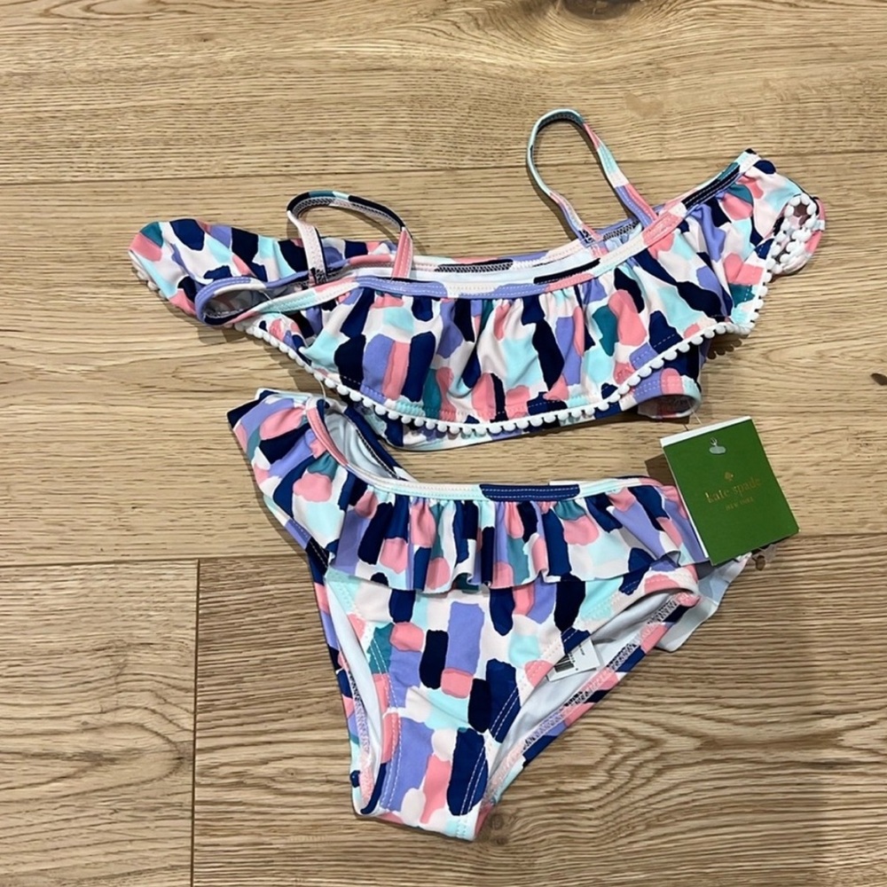 Kate spade toddler Colorful bikini Swim Set 2t